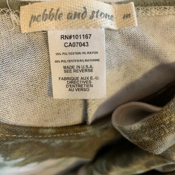 Pebble and Stone (Anthropologie) tie dye top, bat sleeves, M - Picture 4 of 4